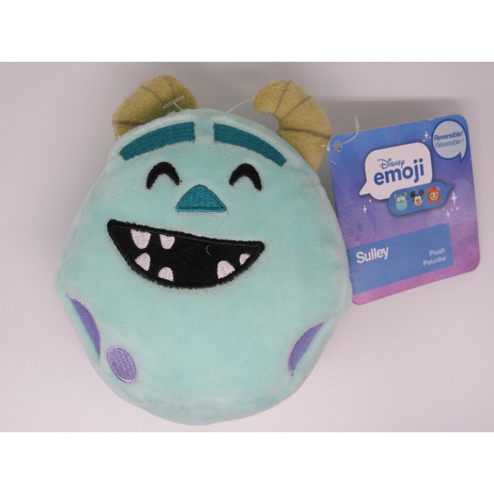 NEW with Tags Sulley Disney Emoji Reversible Plush 4" Stuffed Animal Stress Ball